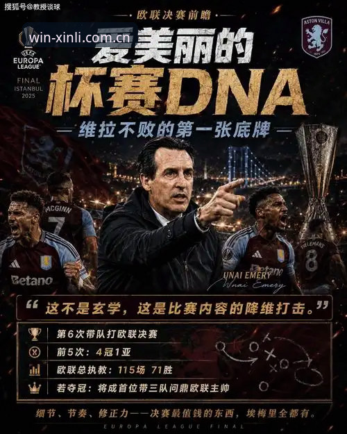 欧联杯决赛复盘教程：埃梅里五冠封神，新利体育平台带你读懂每个战术细节